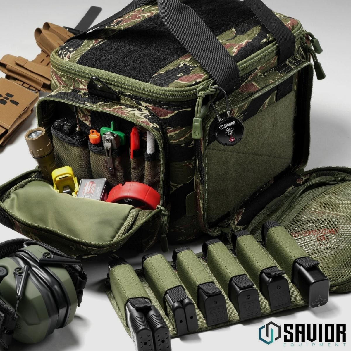 Savior – Range Bag Specialist – Tiger Stripe – RA-3GUN-WS-TIGR, image 4 of 7
