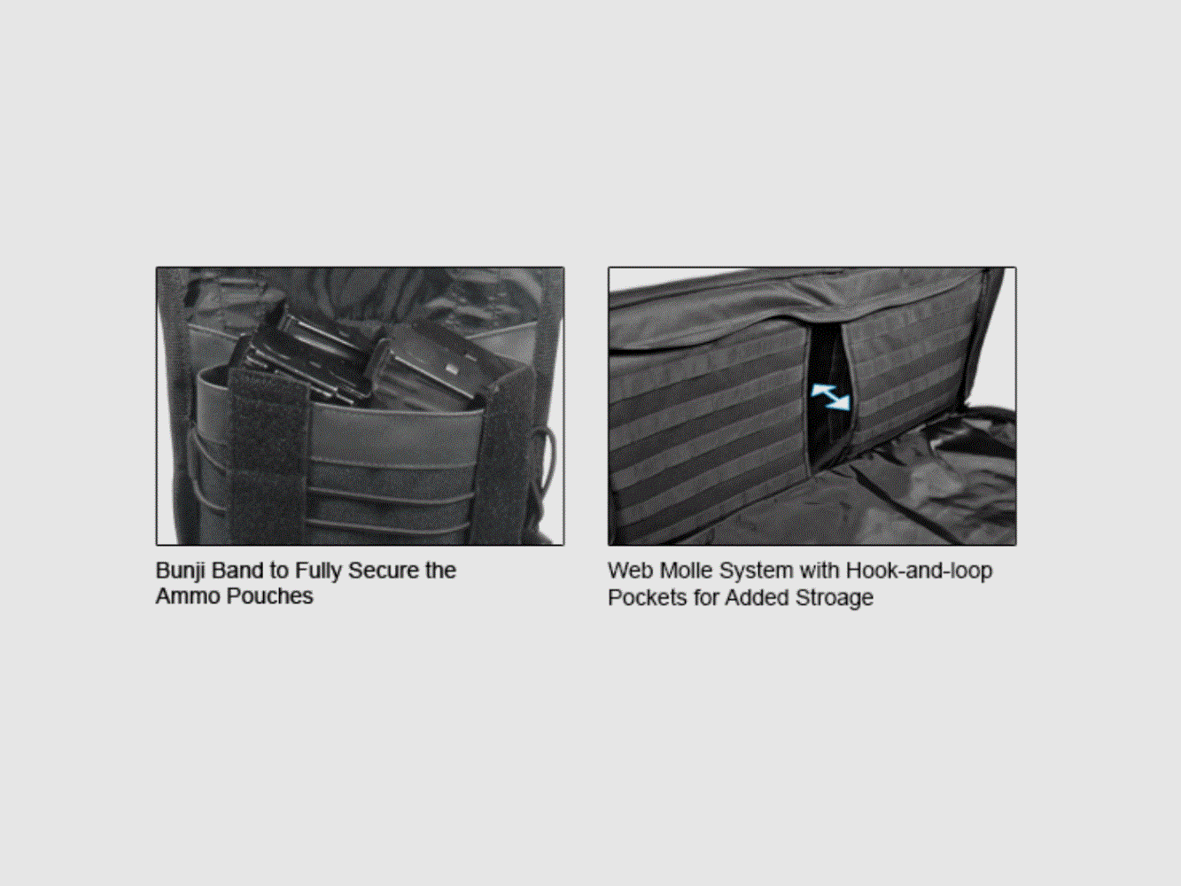 UTG® 42″ RC Combat Operation Web Gun Case Waffentasche, Black