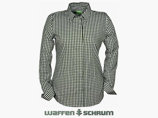 Skogen Bluse Outdoor Karo Oliv