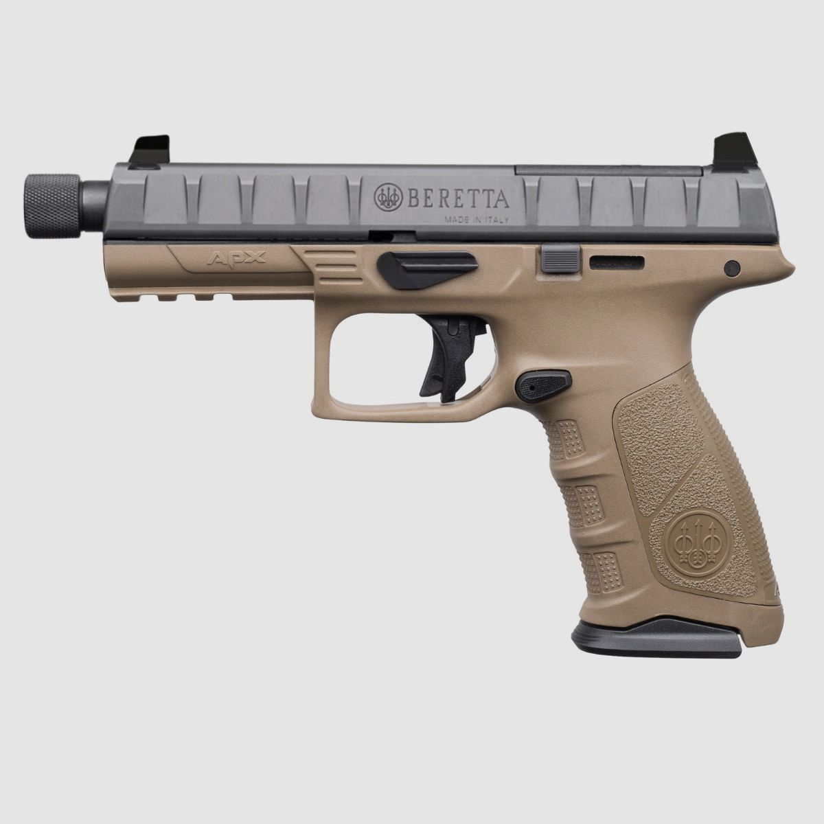 Beretta APX A0 Combat (hoge vizieren) FDE/BLK, afbeelding 1 van 3