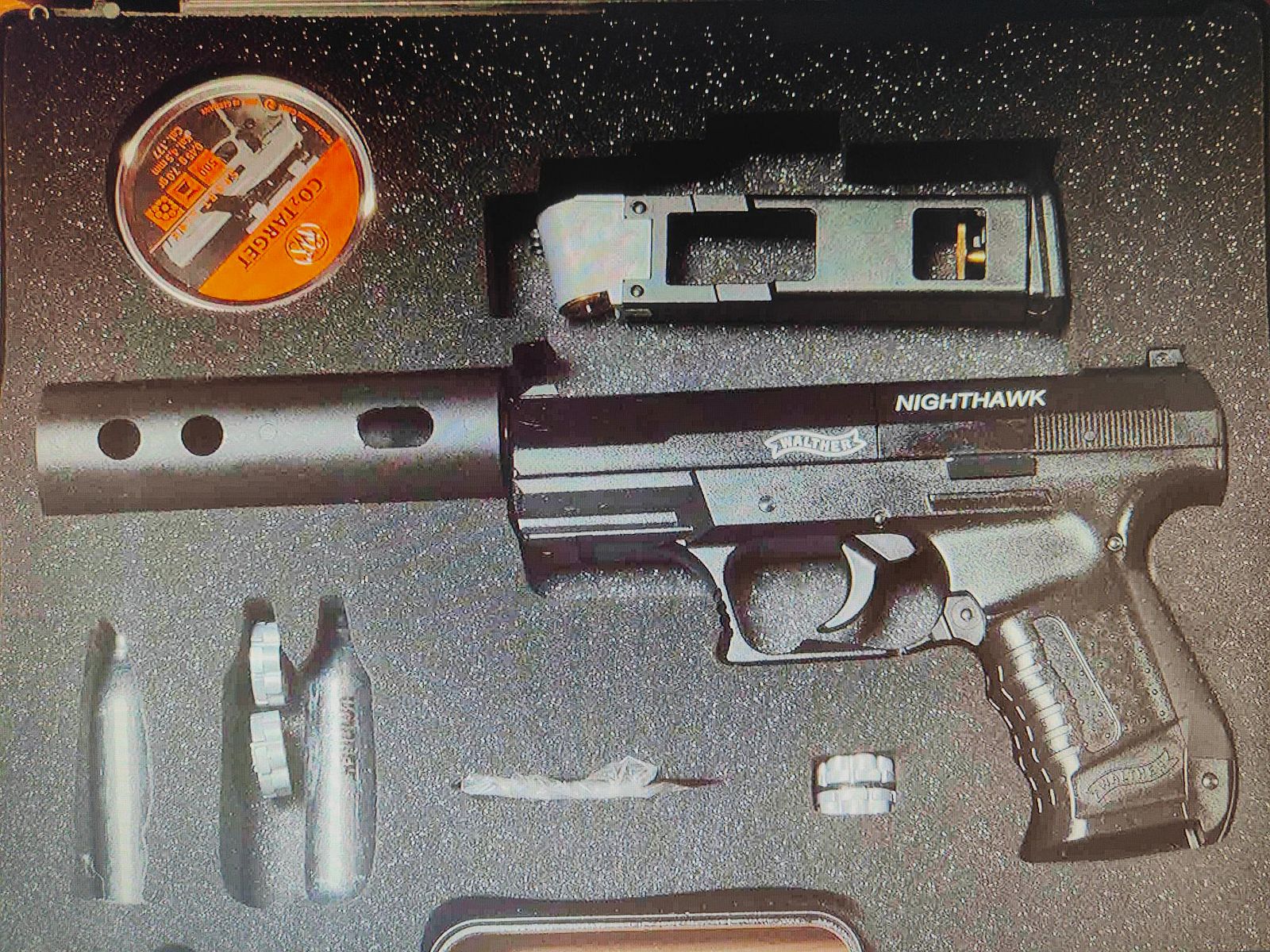 Walther NightHawk 4,5 mm (.177) Diabolo, CO₂, < 3,5 J