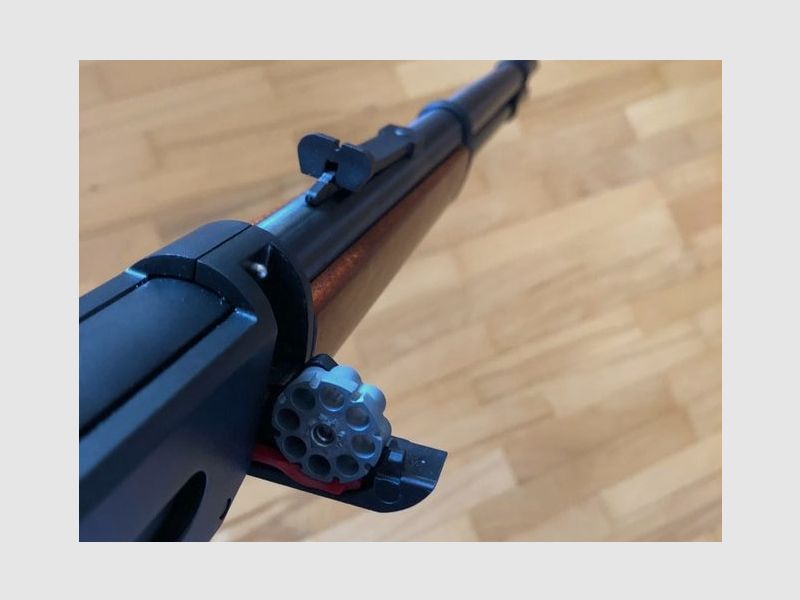 Umarex Cowboy Rifle 88g Co2 GEWEHR inkl. Magazin + 88g CO2 Patrone + eine Dose Munition schwarz braun SET