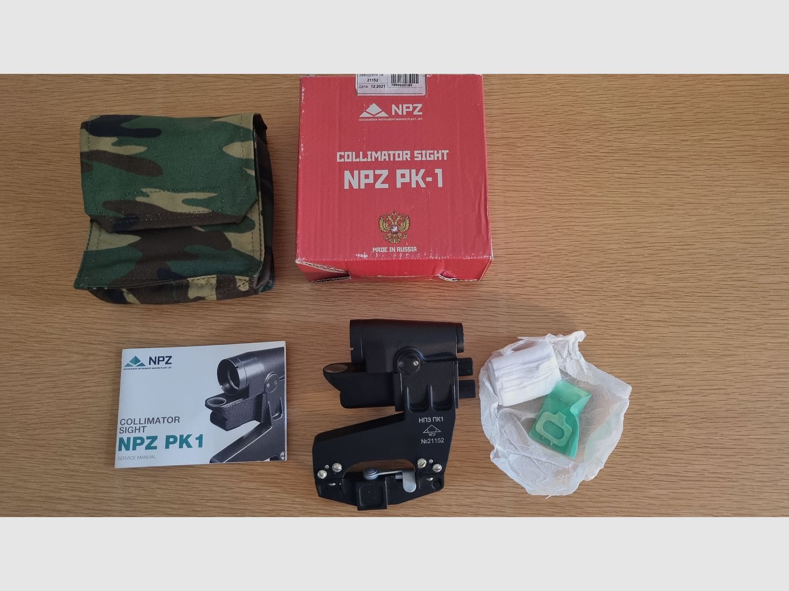 EXTREEM ZELDEN!!! PK-1 OBZOR (1P63) collimator / reflex sight voor AK - Kalasjnikov van NPZ, Rusland