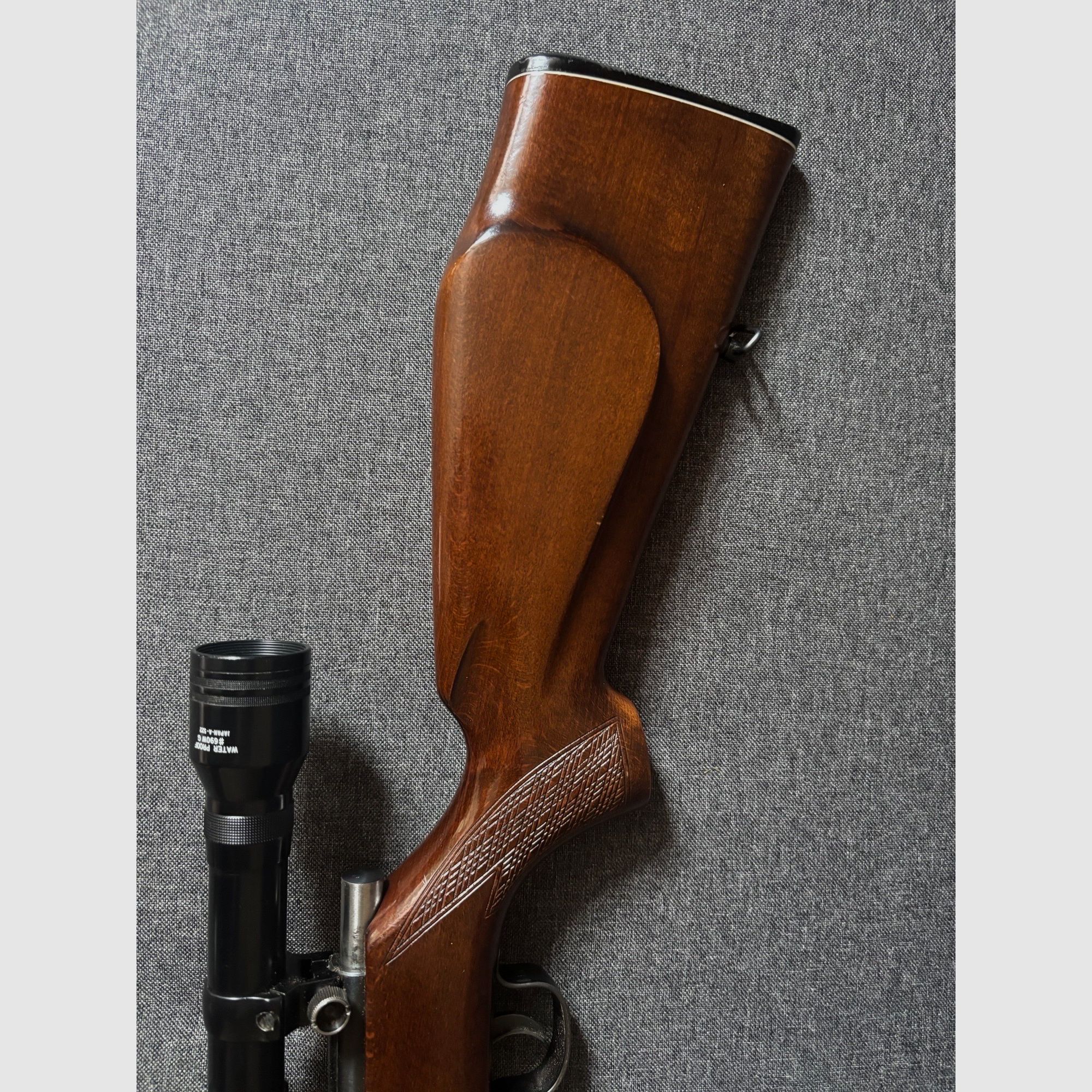 Bolt-action rifle small caliber .22 lr with scope