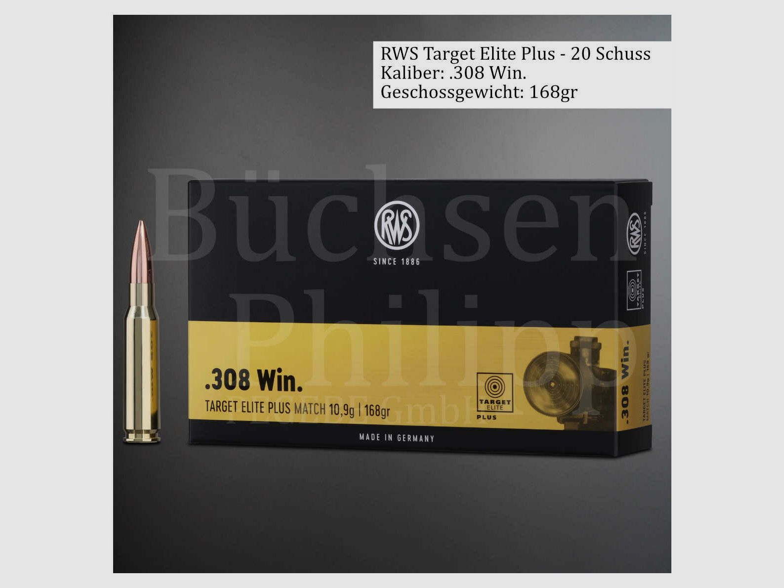 RWS .308 Win 168gr Target Elite +