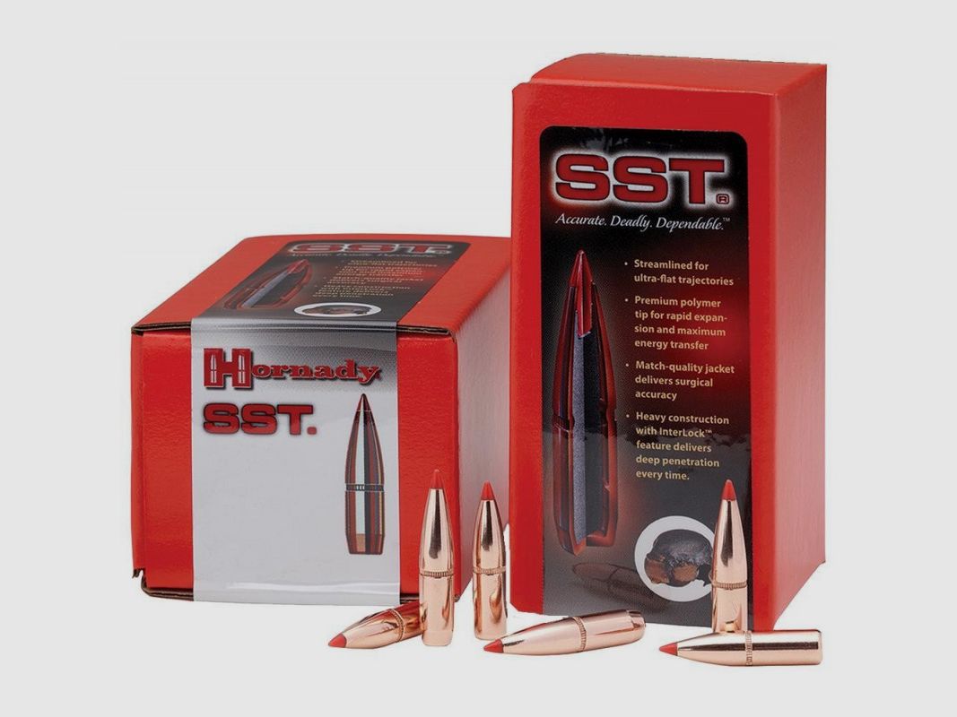 BOX MIT 100 GESCHOSSEN HORNADY 30 CAL .308 165 GRS SST
