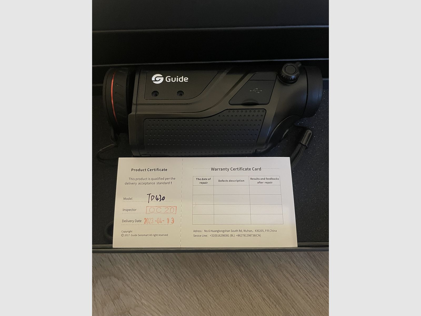 Thermal imaging device Guide TD 430 handheld device