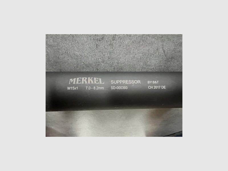 Selbstladebüchse Merkel SR1 Kal. 8x57 IS mit Schalldämpfer und Montage