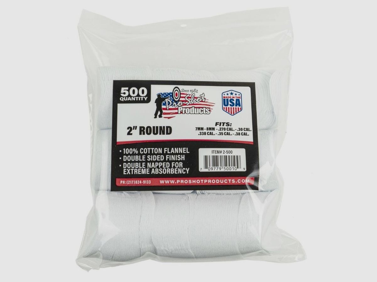 500 Patches 2" Redondos de 6,9mm a 9mm