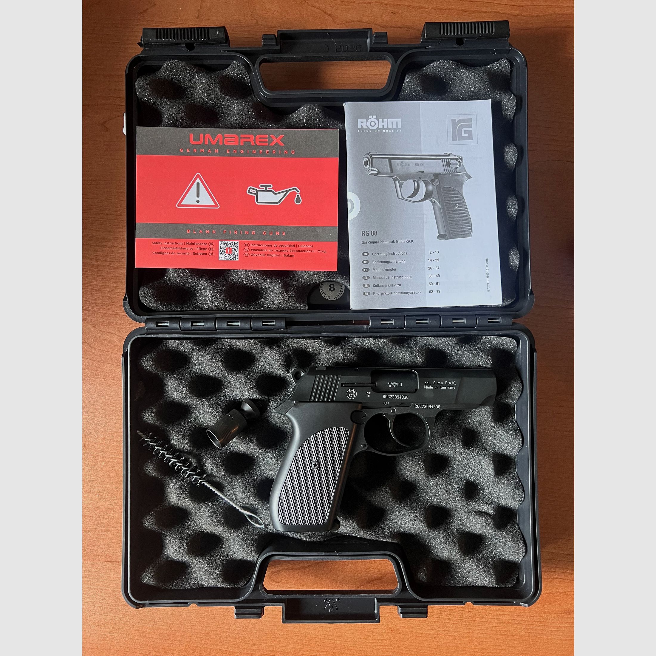 Röhm RG 88 Gas-Signal-Pistole 9mm P.A.K. – Neuwertig in OVP