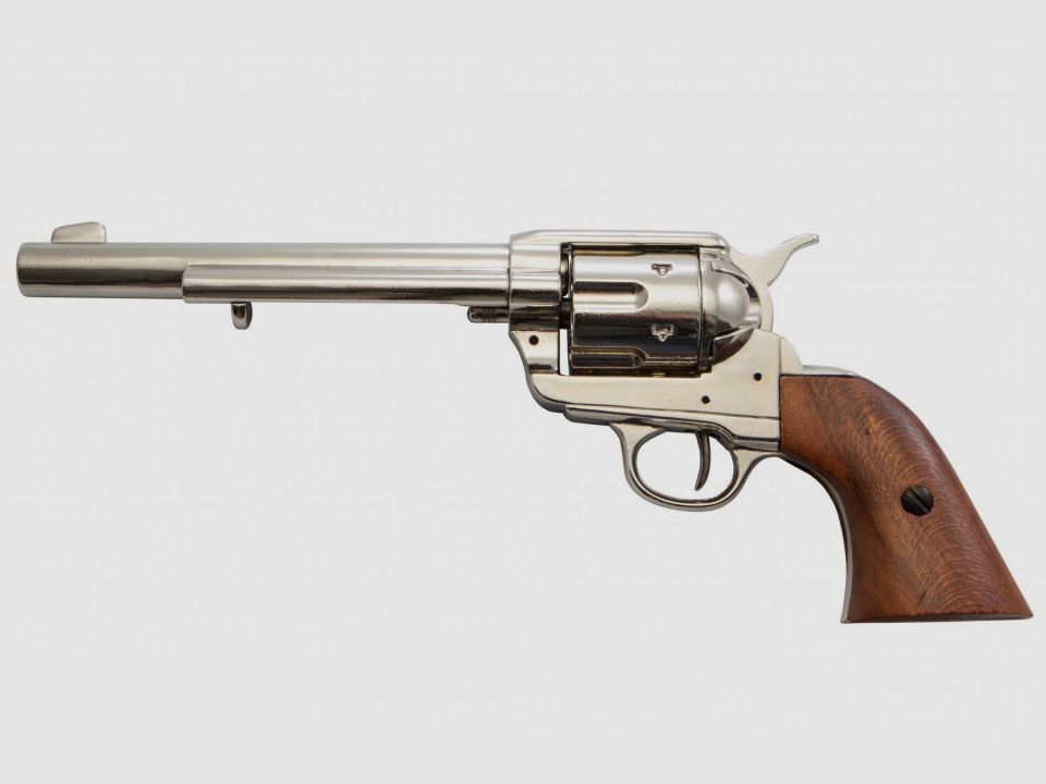 Revólver Colt de caballería occidental 1873 niquelado