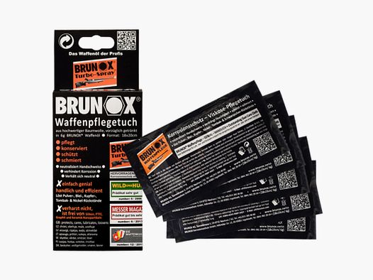 Toallitas de cuidado de armas BRUNOX 5 piezas