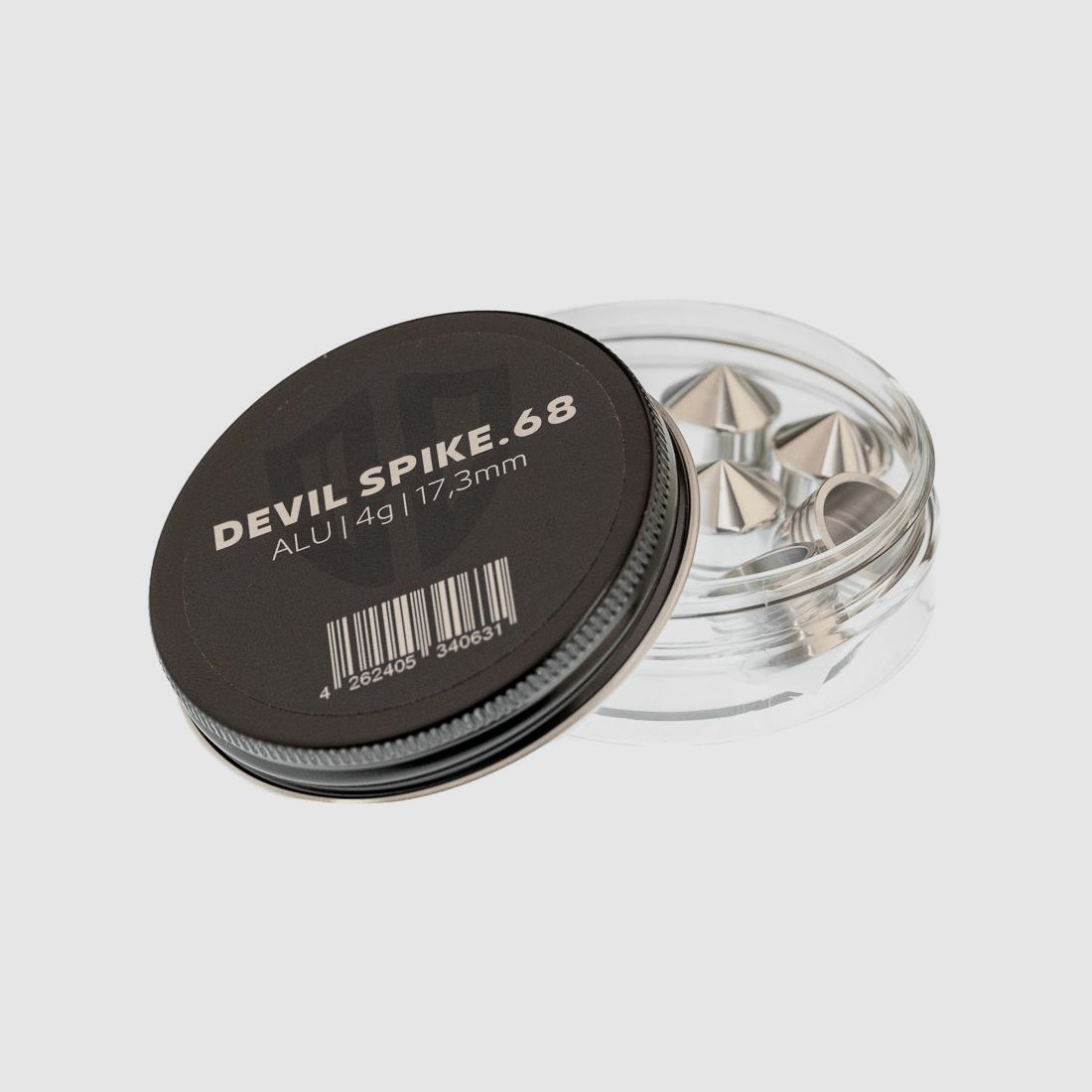 5x DEVIL SPIKE.68 | Aluminium | Cal.68 | 4g | ⌀ 17,3mm - HDR68, FSC | ⌀ 17mm - HDS68 | und AEA Zeus Cal.68