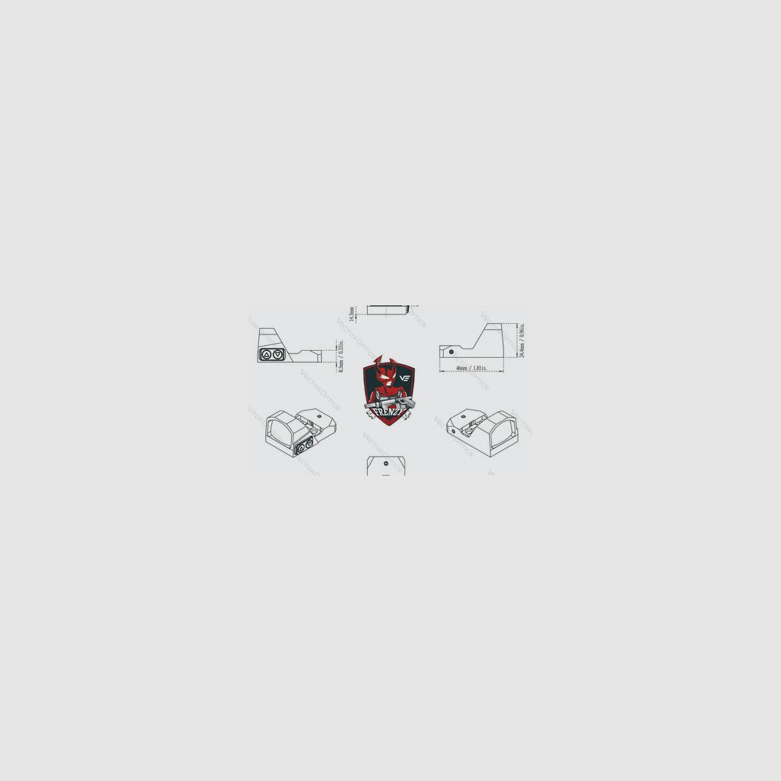Viseur point rouge Vector Optics Frenzy Gen II TEK | 1x17x24, image 14 sur 15