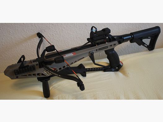 Armbrust COBRA System RX 9 130 lbs herlaadbare kruisboog, tactisch, als nieuw, met veel accessoires