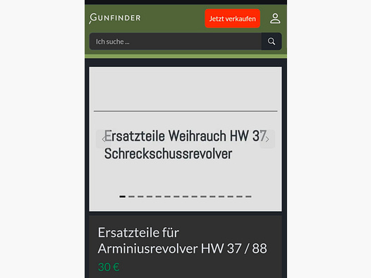 Schreckschussrevolver  HW  37 / 88  Verchromte  Ersatzteile 