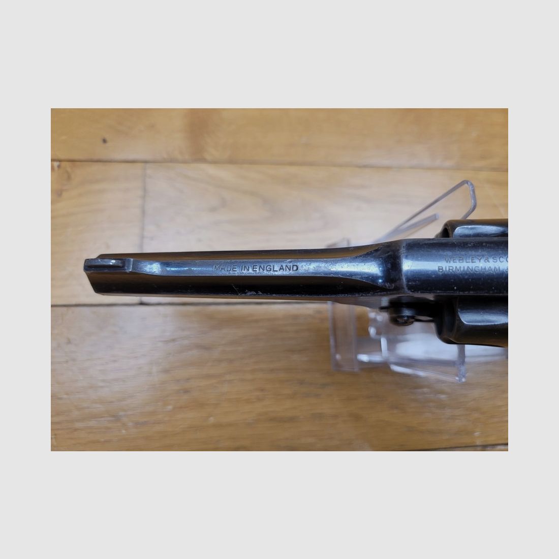 Muy bonito revólver Webley & Scott MKIII – Calibre 38 /38S&W – excelente fabricación de Birmingham de los años 30 – muy buen estado estético y mecánico – muy buena ocasión en TBE +, imagen 16 de 16