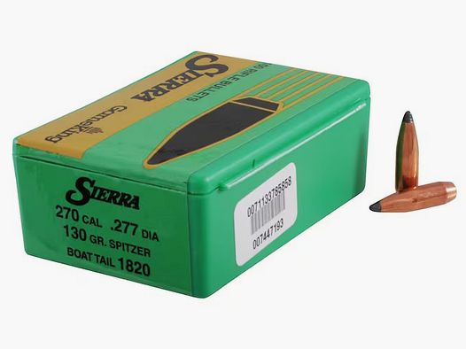 Proiettile Sierra .270/.277 130GR SBT 100 pezzi