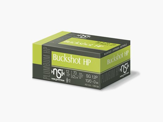 NSI Buckshot SG/LG 9 HP 12/70 46 g 8,6 mm