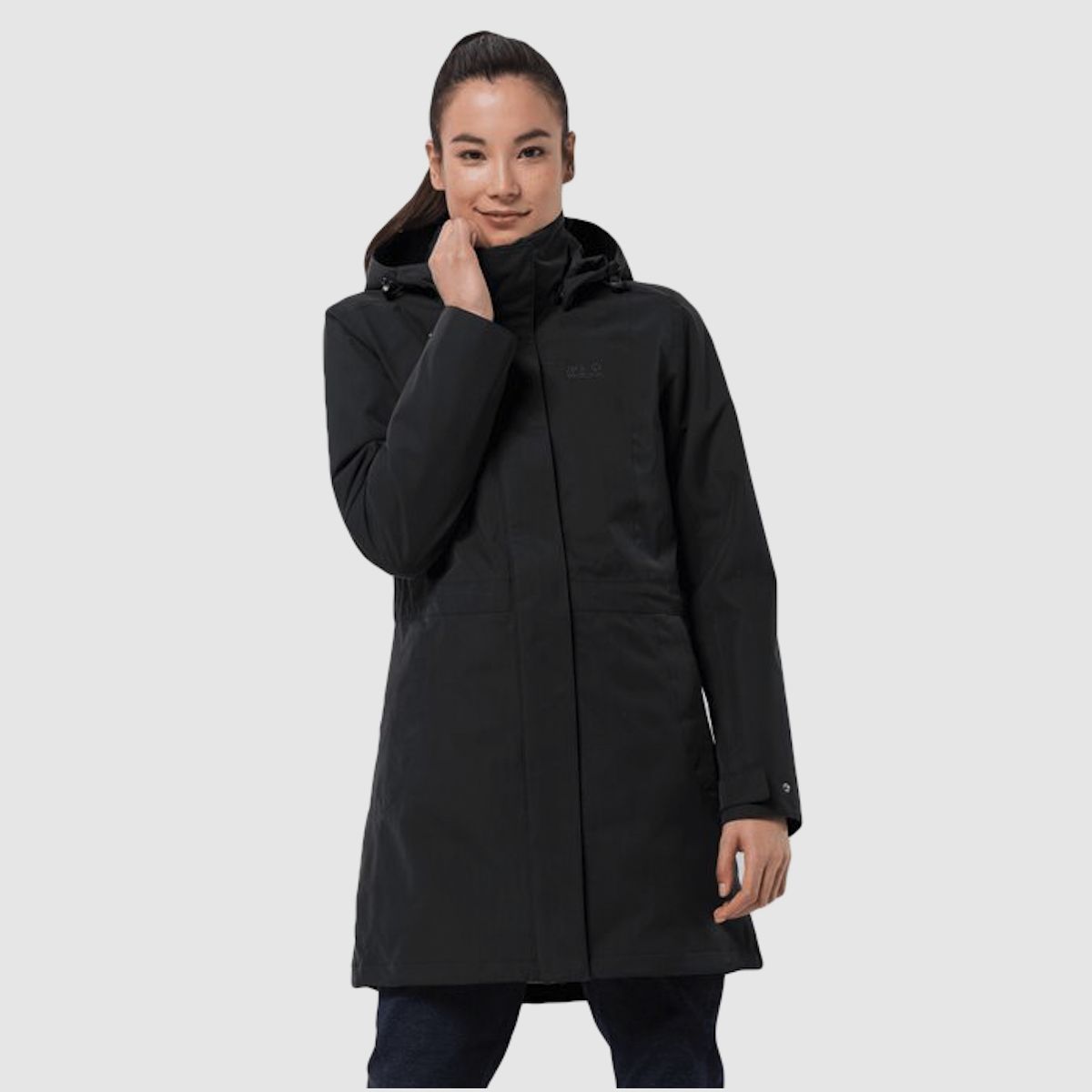 JACK WOLFSKIN Mantel Ottawa 3in1 Damen Schwarz
