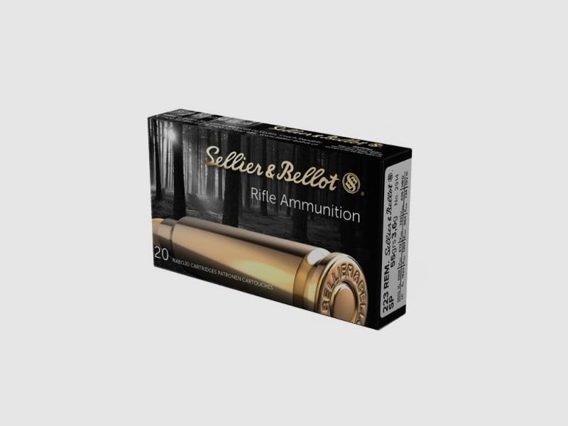 .223 Rem. Sellier & Bellot Soft Point 3.6g / 55grs., Bild 1 von 2