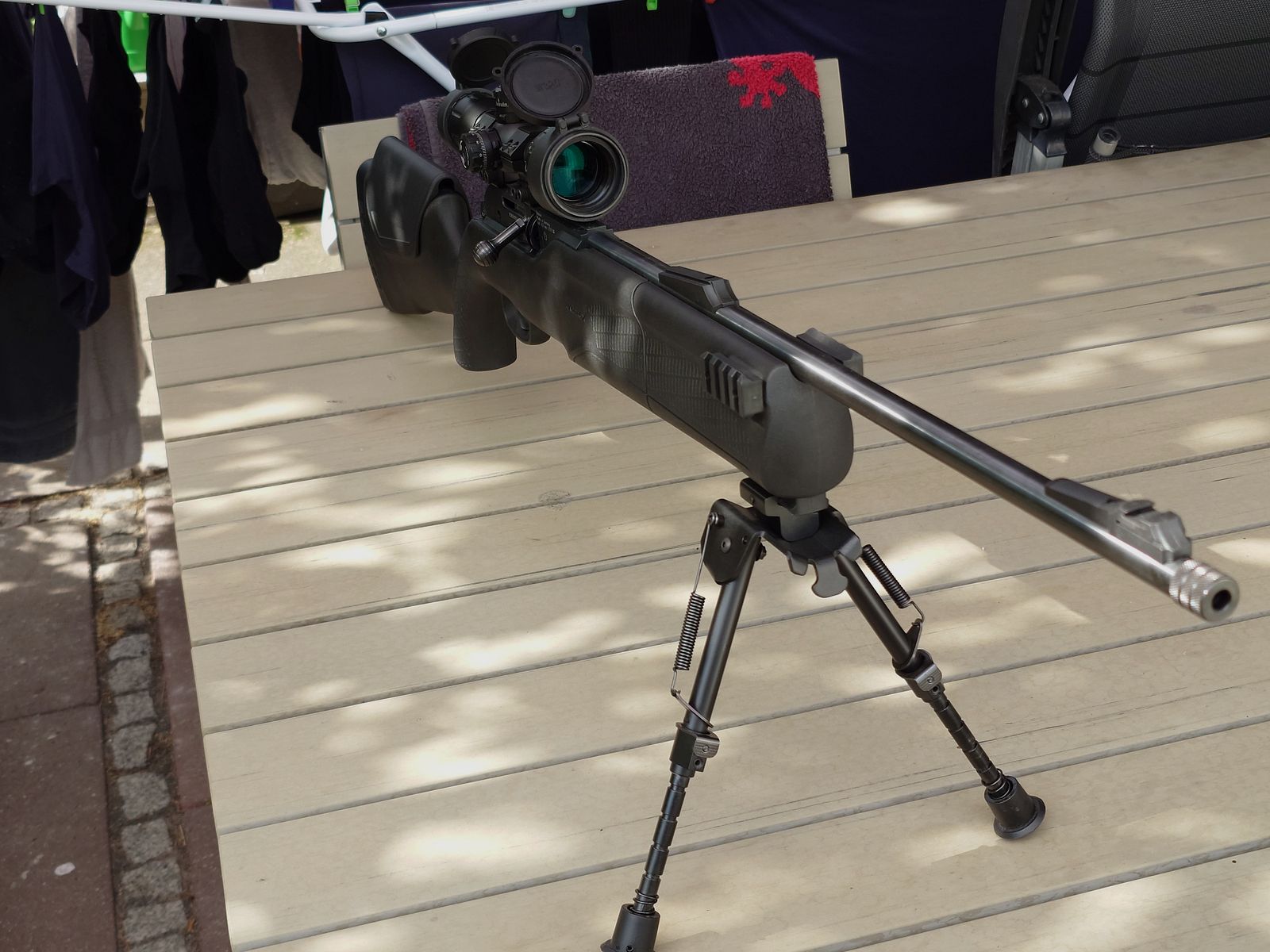 Umarex 850 m2 with CO2 adapter and Walther scope + lots of accessories