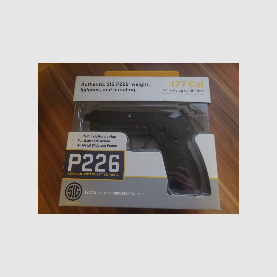 Co2 Pistole Sig Sauer P226 Mk25 Navy - 4,5mm Diabolo oder BB - Blowback - Vollmetall