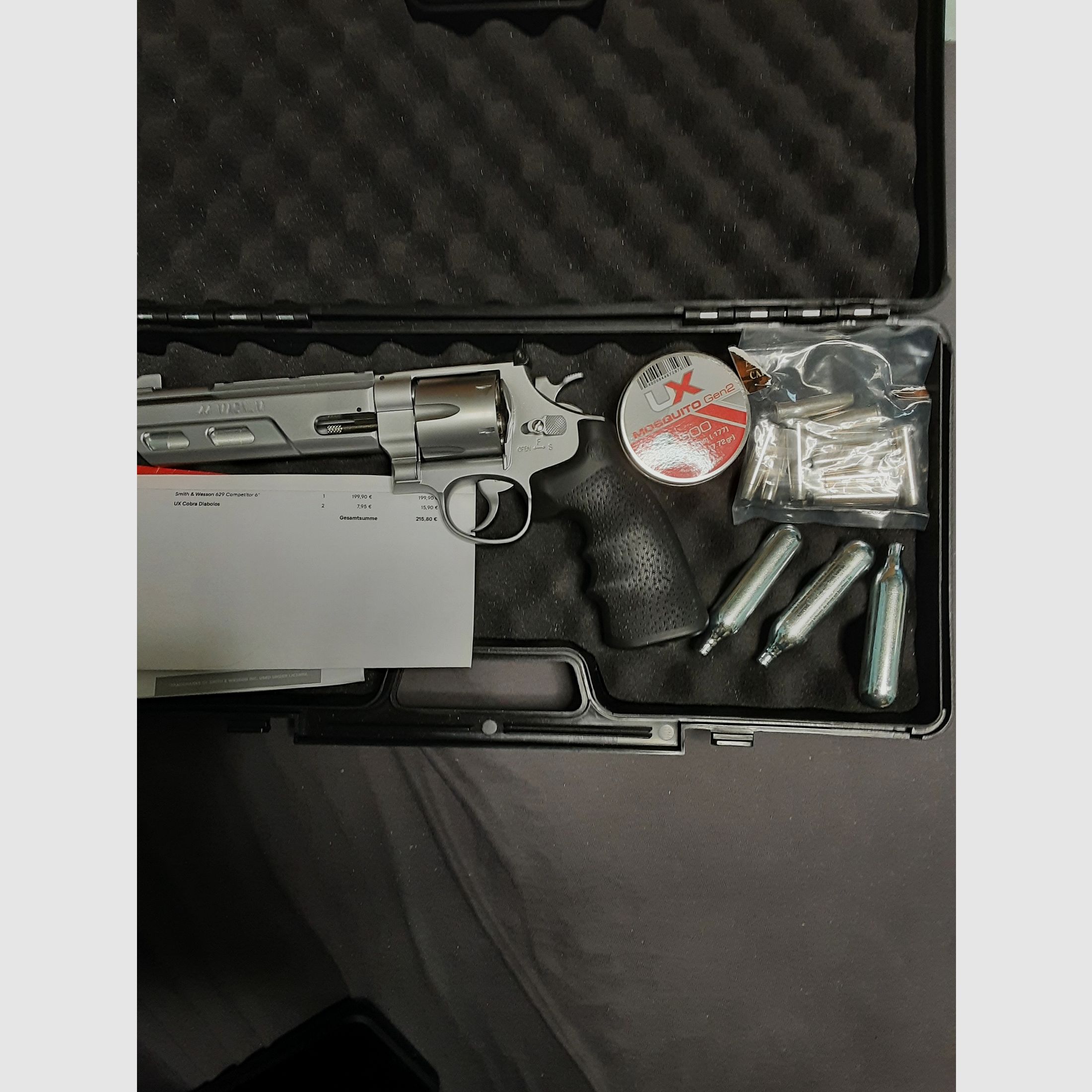 Smith & Wesson 629 Competitor 6" Revólver de Co2 4,5mm Diabolo