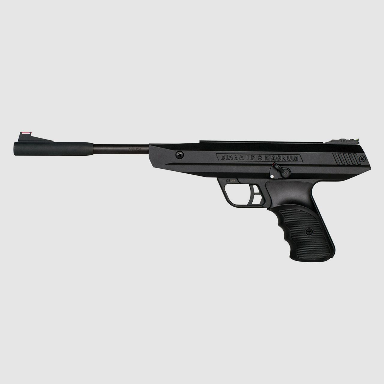 Federdruck Luftpistole Diana LP 8 Magnum Fiberoptik-Visierung schwarz Kaliber 4,5 mm (P18)