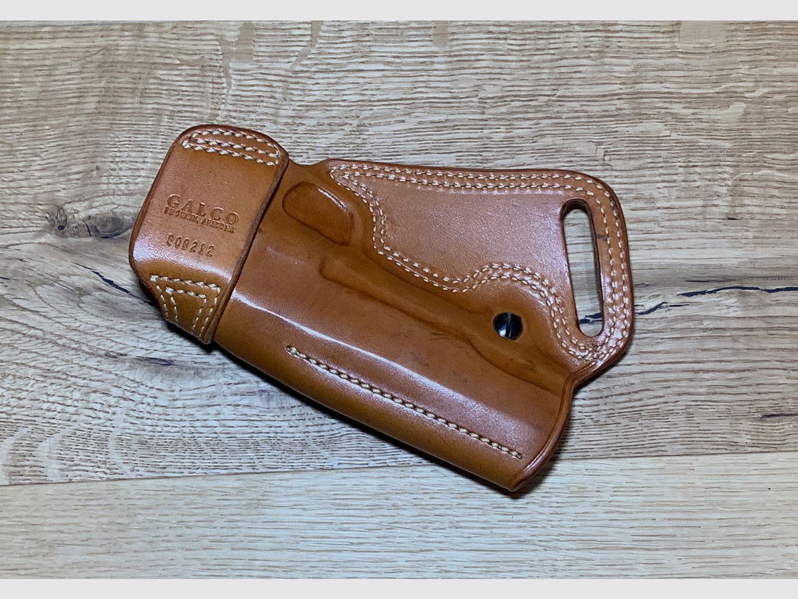 Galco S.O.B. leren holster geschikt voor de Colt Government/ Browning Hi Power, ZONDER pistool