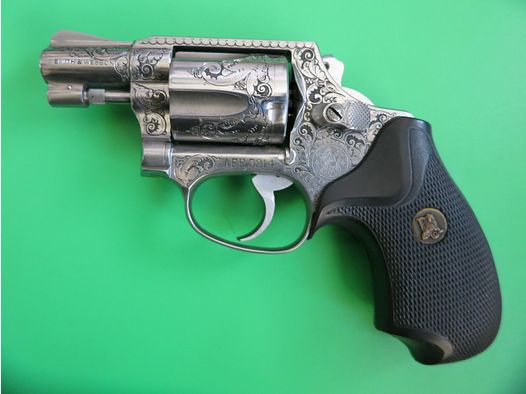 Revolver Smith&Wesson Mod. 60, .38 S&W Special, canon de 2", acier inoxydable, armes de combat Oschatz #92
