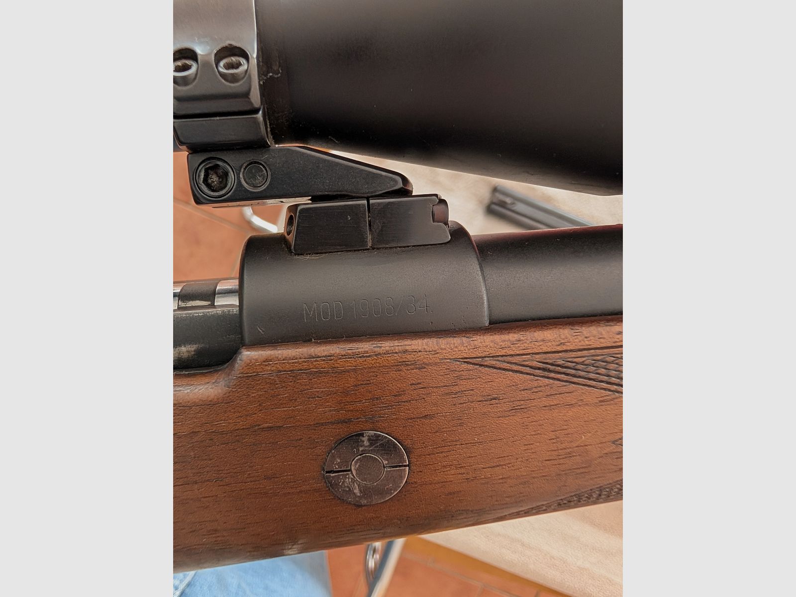 Mauser 98 Mod 1908 9,3x62 met Optiek van Leupold