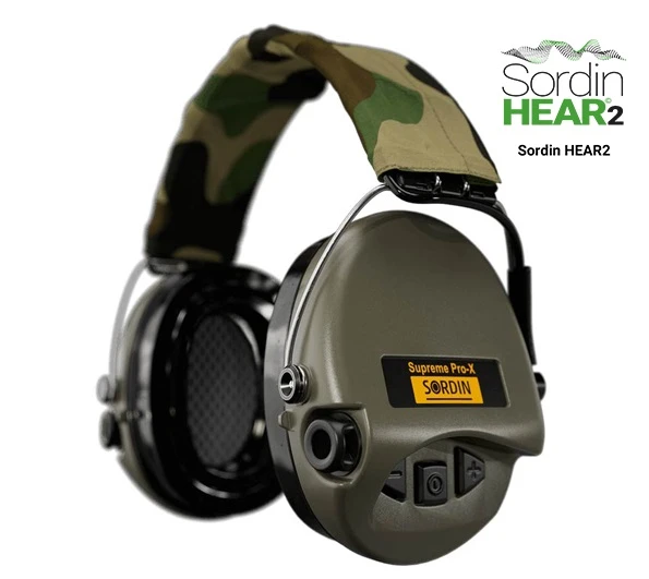 Słuchawki aktywne Sordin Supreme PRO-X camo LED Hear 2 SOR75302-X-07-S