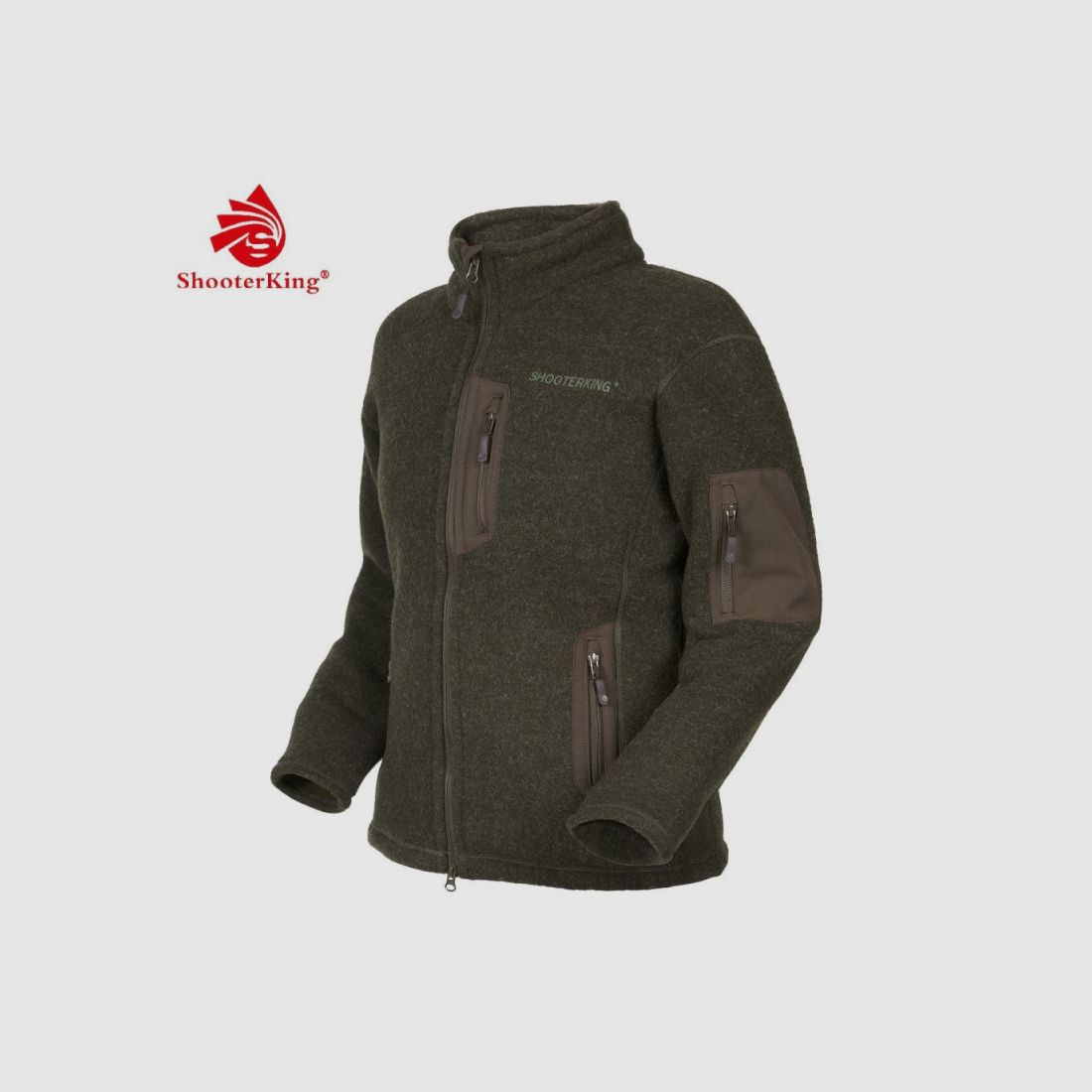Shooterking Damenjacke Forest Woolen grü, Bild 4 von 5