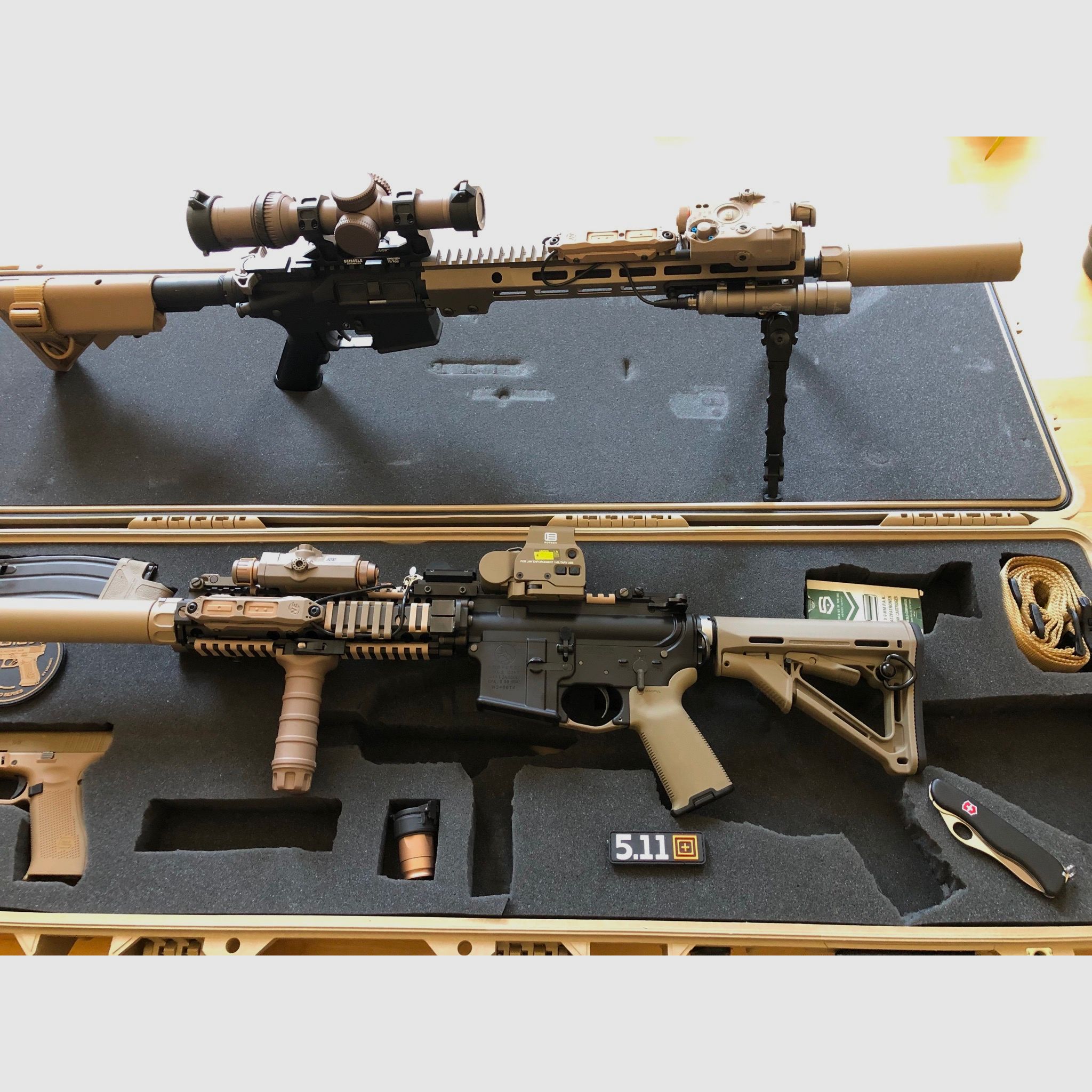 Tokyo Marui MK 18gbb und MK16 URGI AEG, Glock 19X