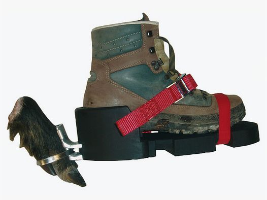 1x PAAR Waidwerk Fährtenschuh "CLASSIC" aus hochelastischem PU-Schaum zum bequemen treten mit Halter