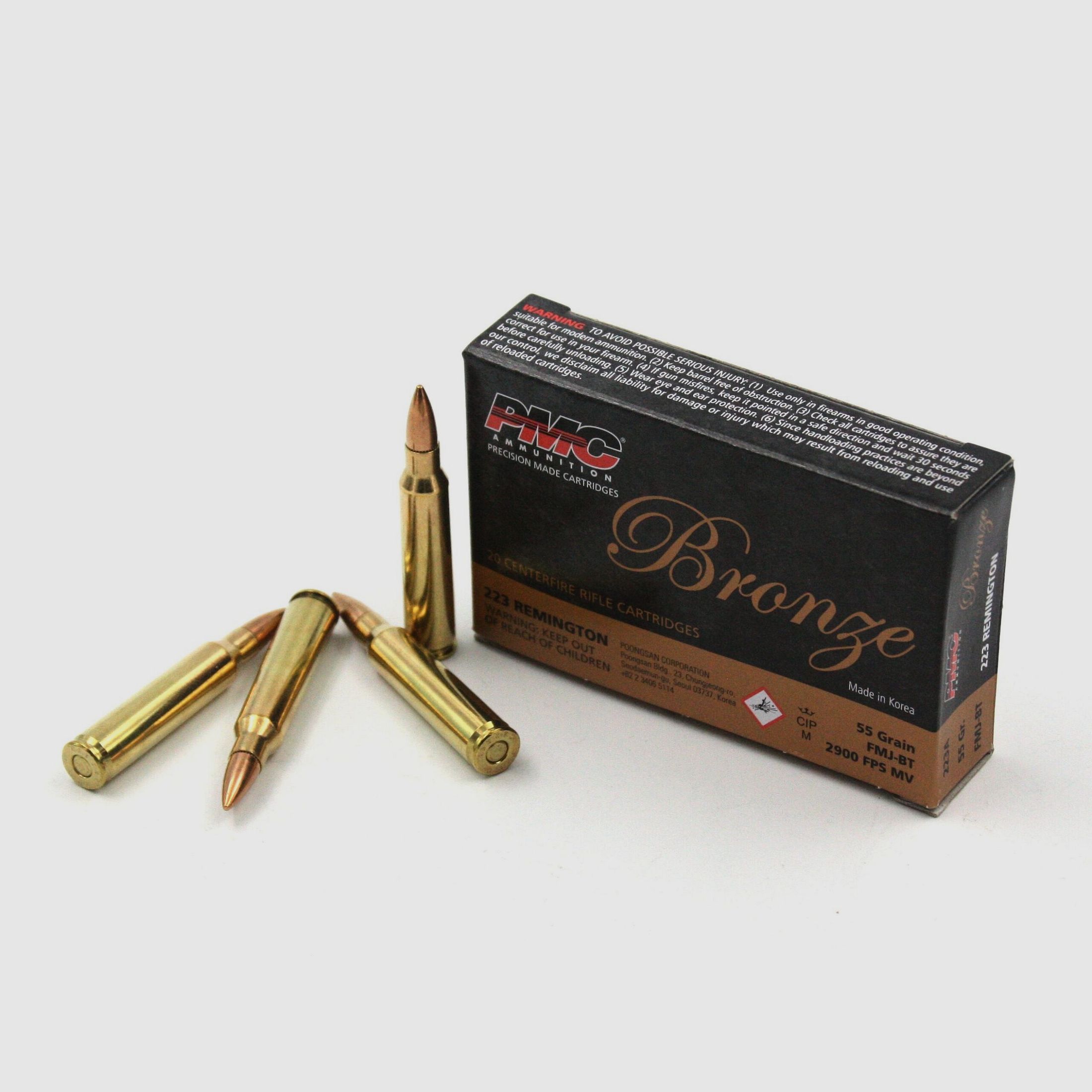 Munition PMC Bronze .223 rem