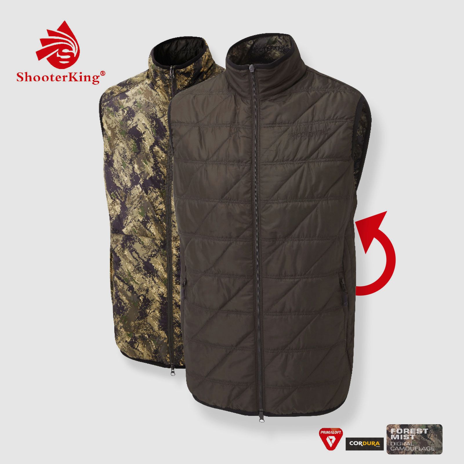 SHOOTERKING Huntflex Primaloft Weste wendbar