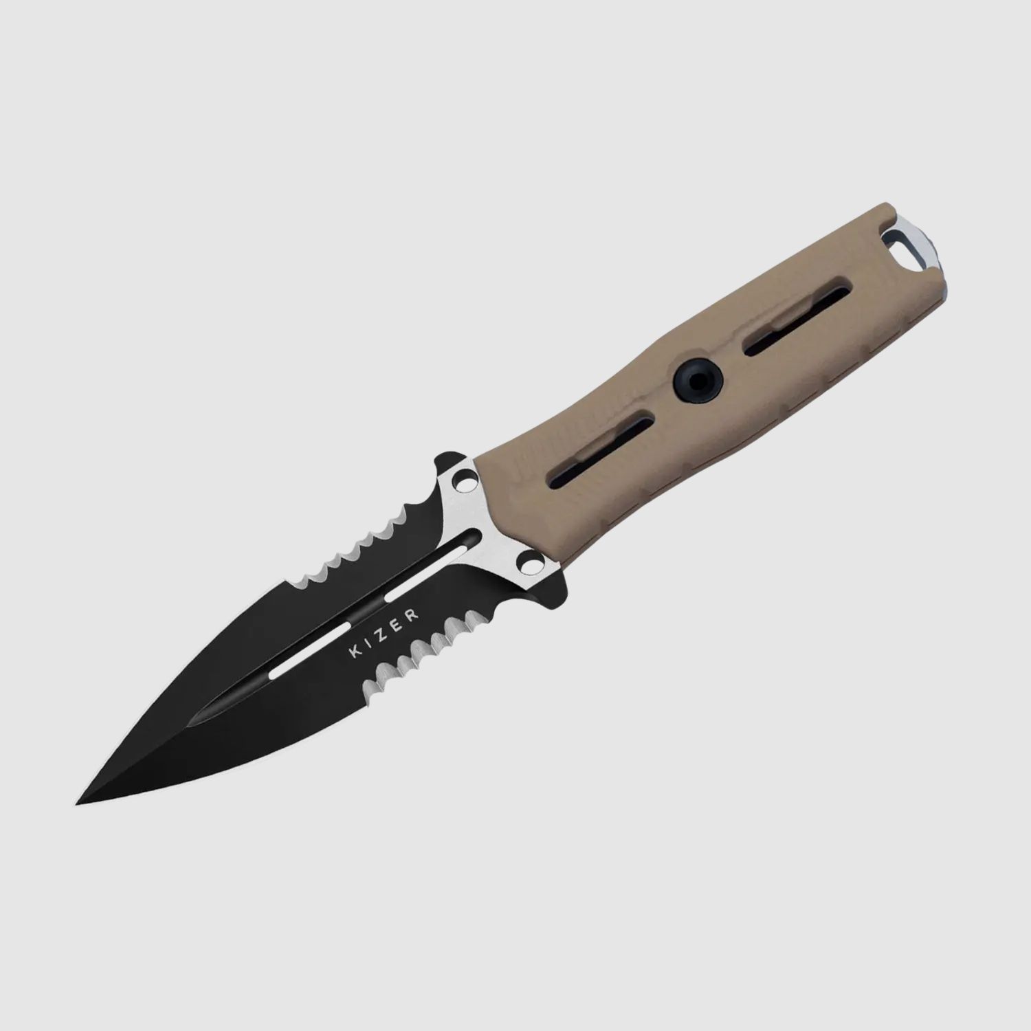 Kizer NORCROSS Nitro-V Tan G10 Double Combo Edge