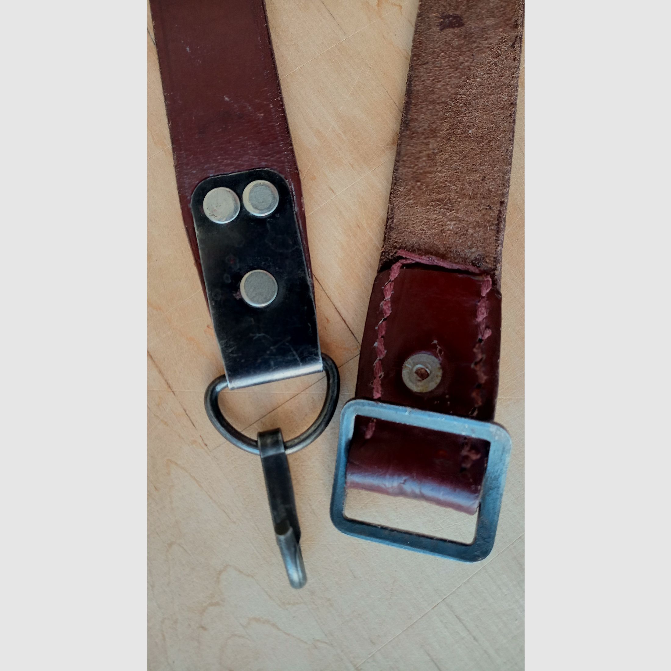 Sowjetischer genauer russischer AK47 / AKM Trageriemen aus Leder  // Gewehrriemen Waffengurt Riemen