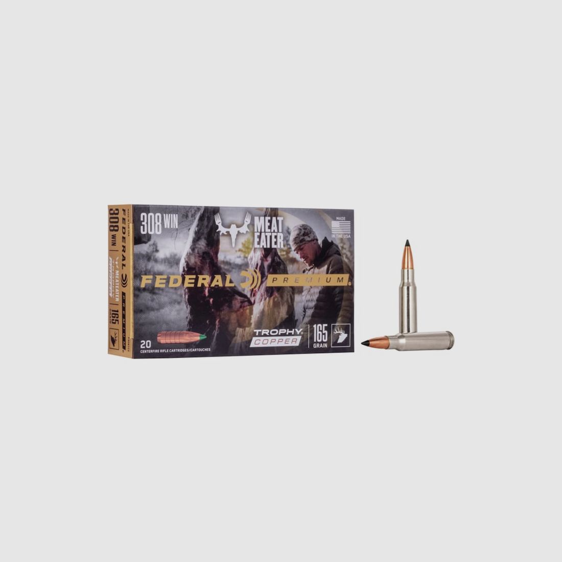 Federal Premium Trophy Copper .308 Win. 165GR 20 Patronen