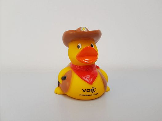 VDB Gummi-Ente - Badeente Cowboyente