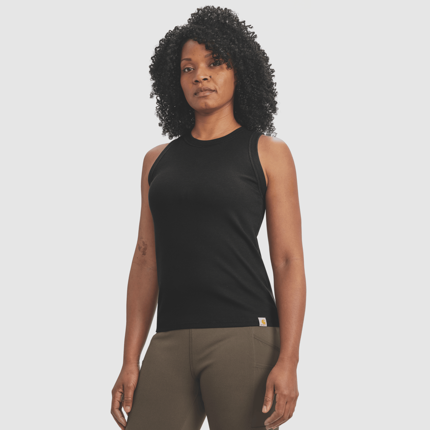 Carhartt TENCEL™ Fiber Series Fitted Ribbed Tank Women Black XL