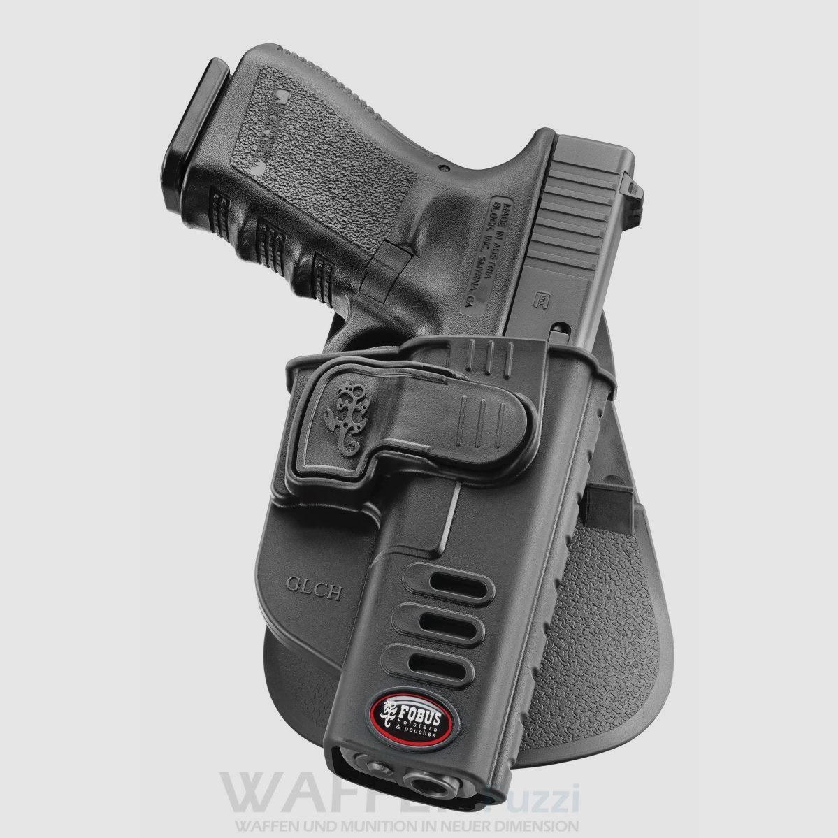 Fobus Paddle Trigger Holster LINKS mit Ziehwinkelverstellung für Glock 17 & 19