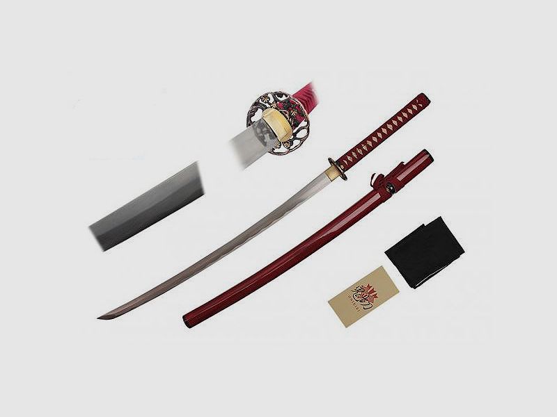 Katana Practical Hane Damast Schwert mit Saya