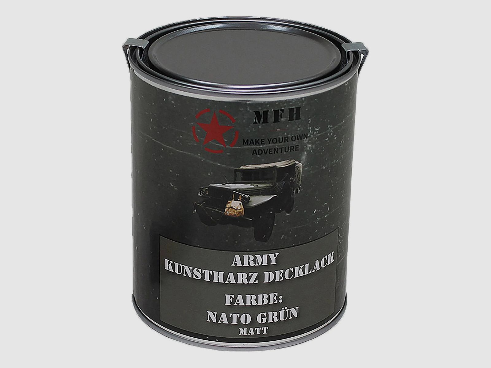 MFH MFH Farbdose Army Lack 1 Liter matt Nato grün