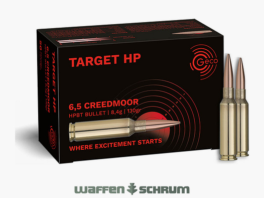 Geco Target HP 8,4g - 130gr 6,5mmCreedmoor 50er Pck.