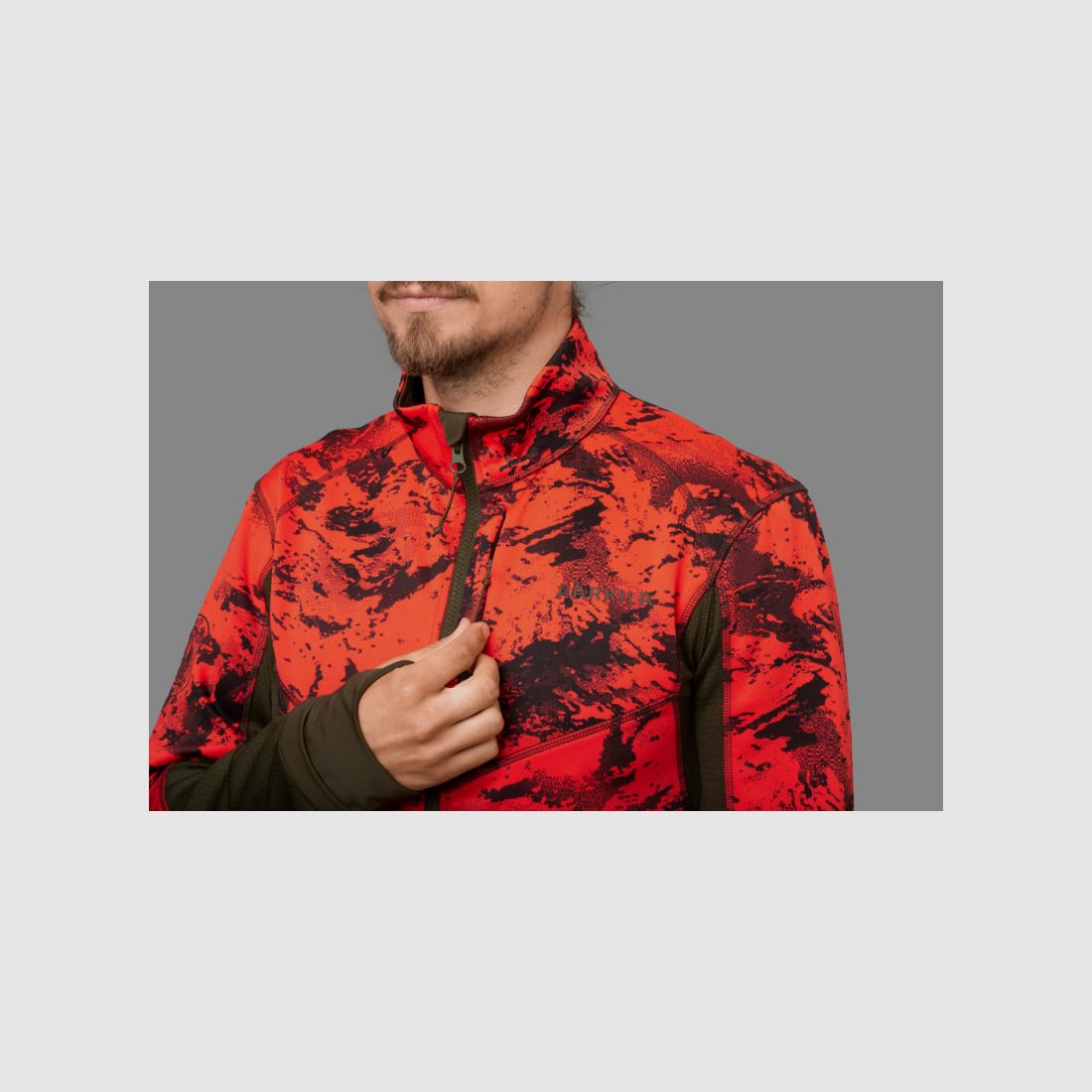 Härkila Herren Fleecejacke Wildboar Pro Camo AXIS MSP® Wildboar Orange/Shadow Brown
