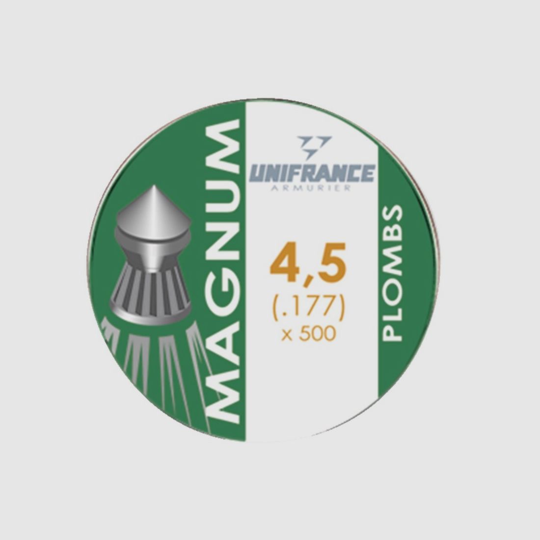 4.5 mm Pointed Magnum Pellets (x500)