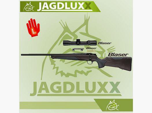 Blaser R8 Professional 2.0 in nero-marrone arma per mancini in set con Blaser B2 1,7-10x42 iCS